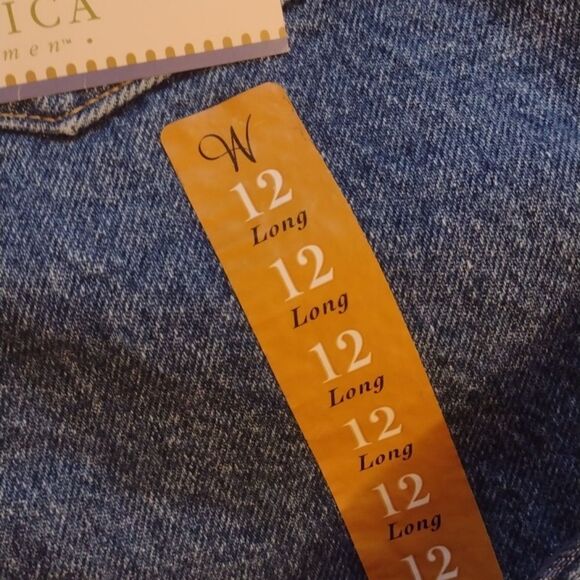 NWT Vintage 80 90s Wrangler High-rise Relaxed fit blue jeans size 12 long - Picture 12 of 12